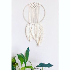 Handmade Dream of Feather Macramé Wall Art